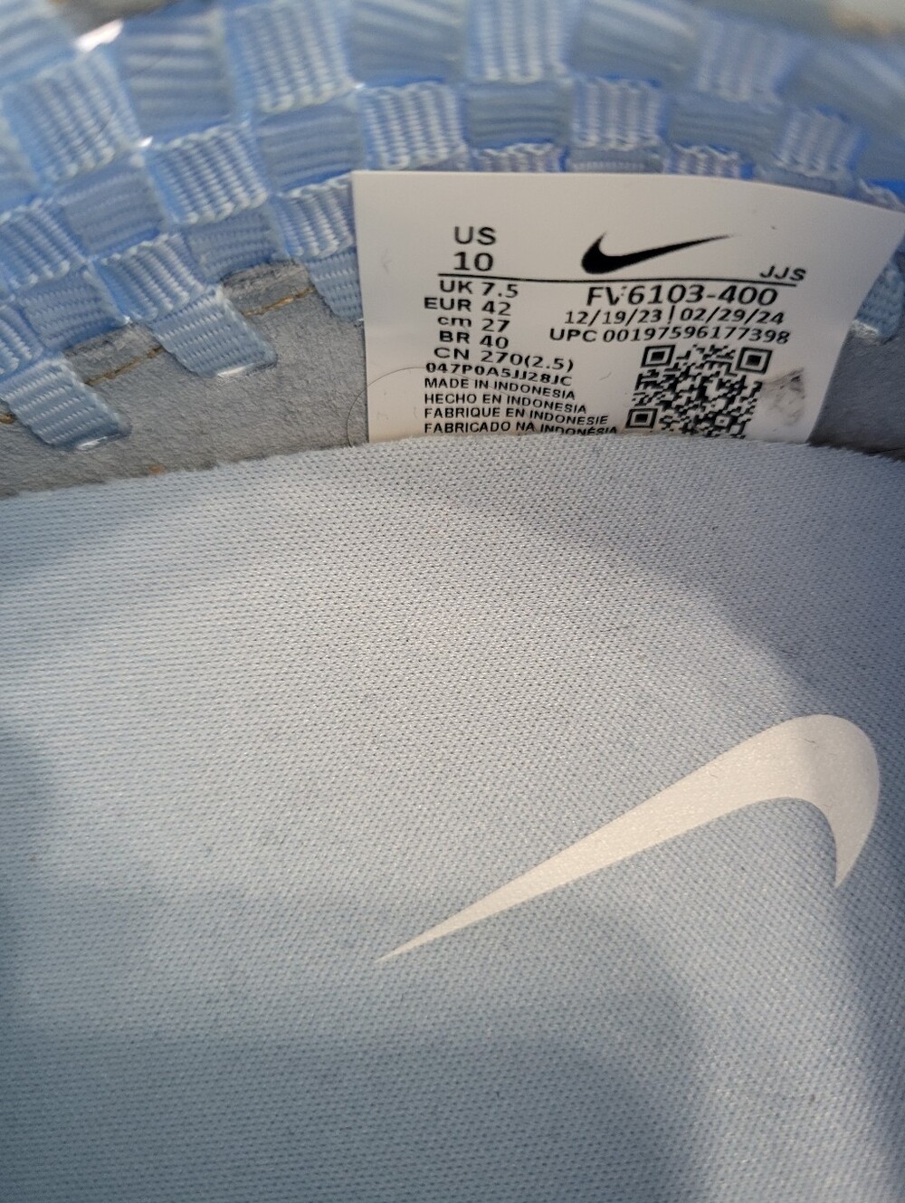 Nike Air Footscape Women's 10 Washed Denim - Picture 6 of 7